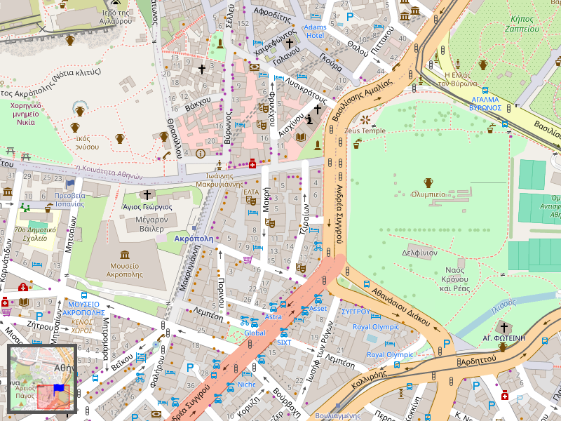 Acropolis Museum Map