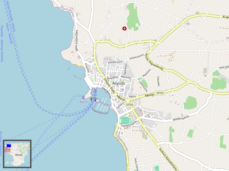 Aegina Town Map