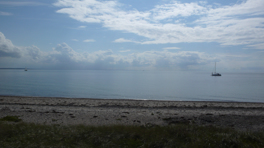 At Flügger Strand beach