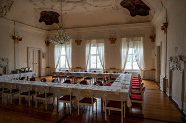 Banqueting hall in Horneck Castle