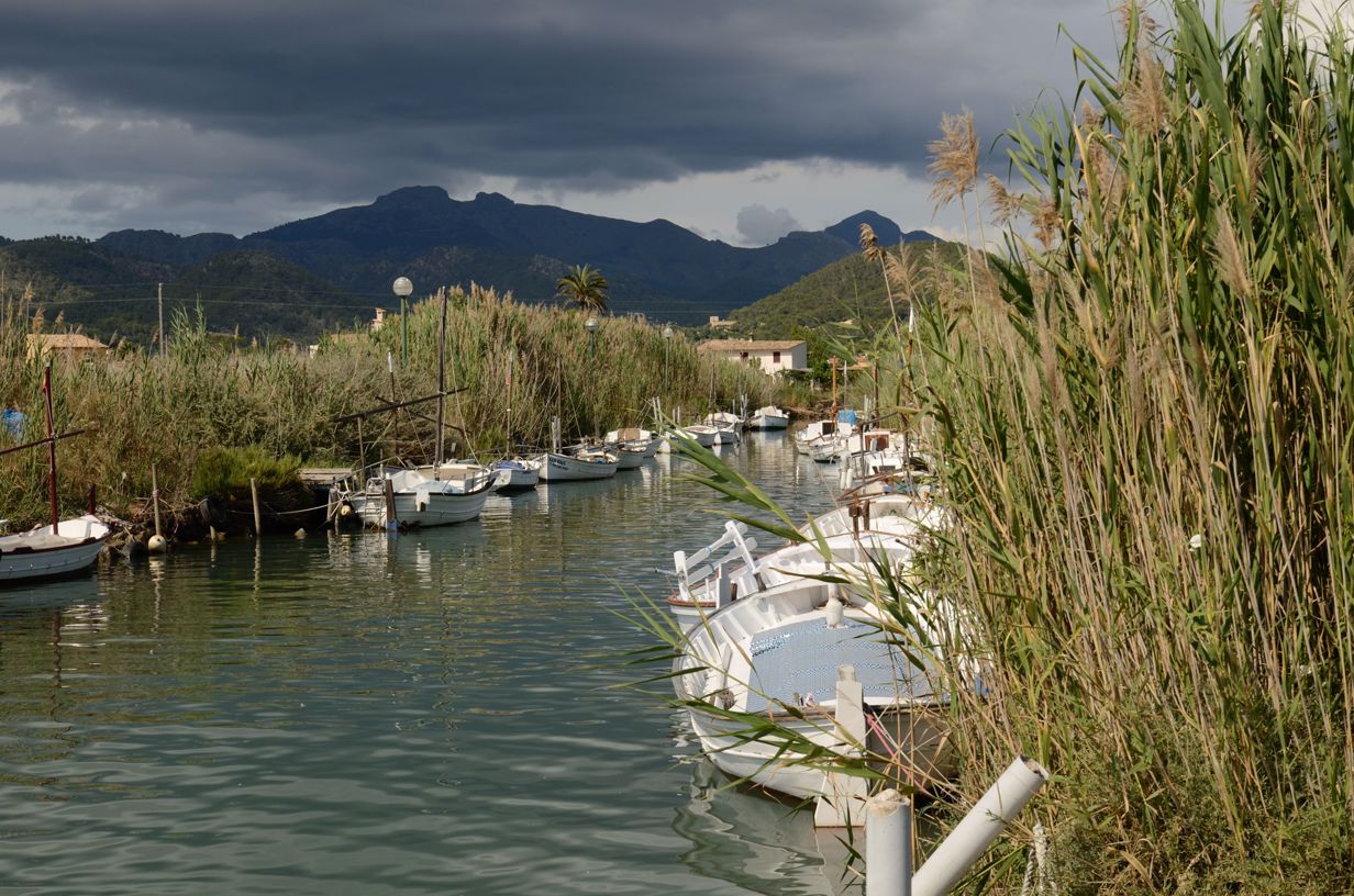 Boats on the river Es Torrent