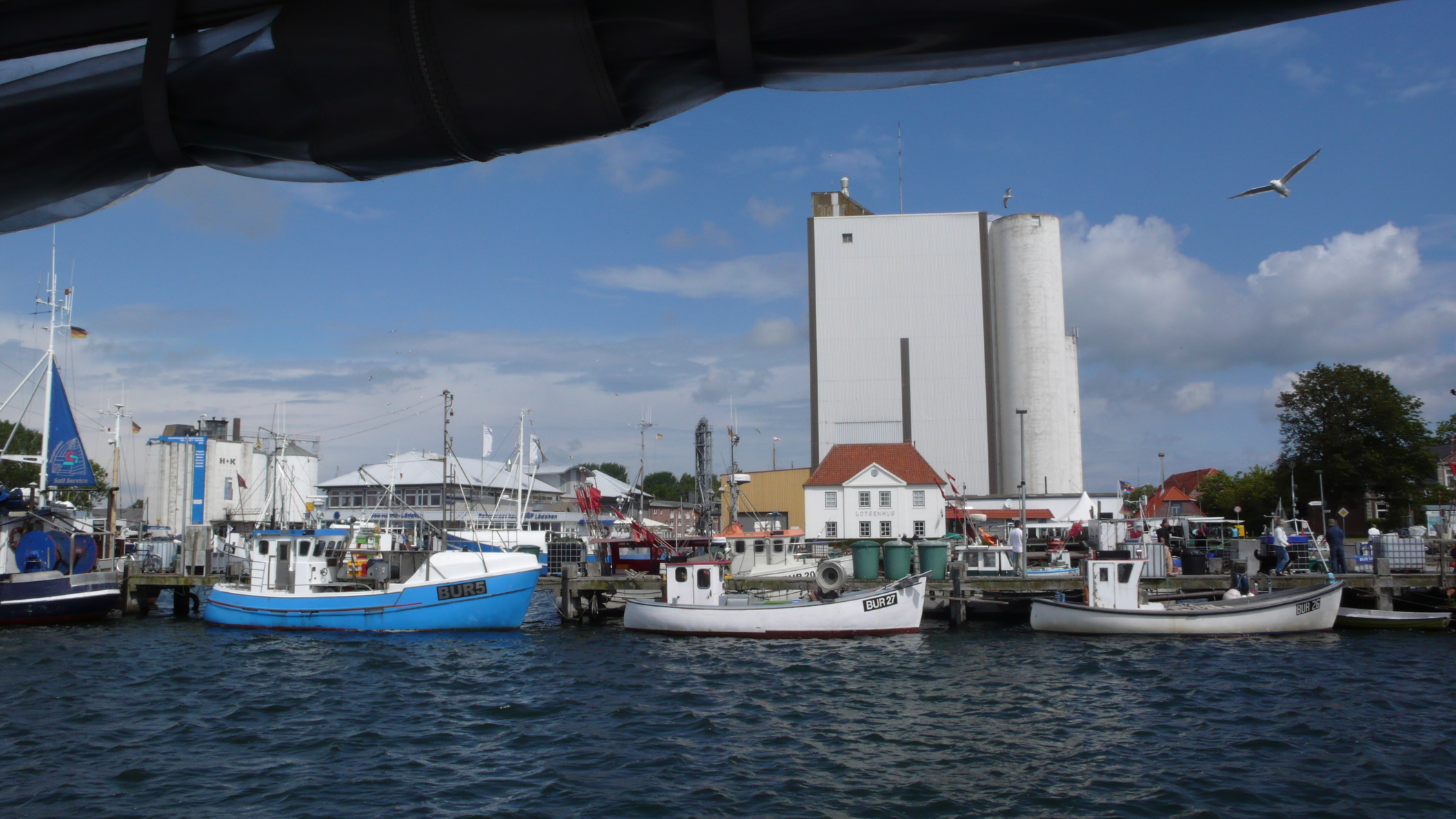 Burg auf Fehmarn Harbour from boat