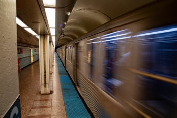 Chicago L - Moving Train