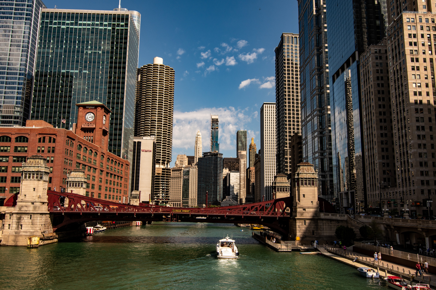 Chicago River from Wells Street Bridge