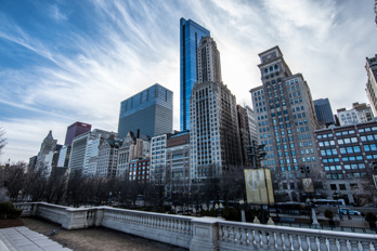 Chicago skyline from Millennium Park