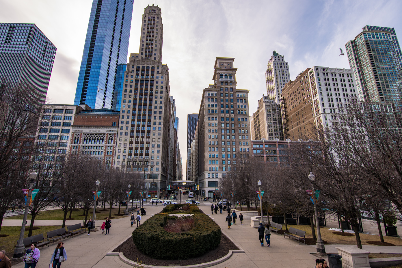 Chicago skyline from Millennium Park