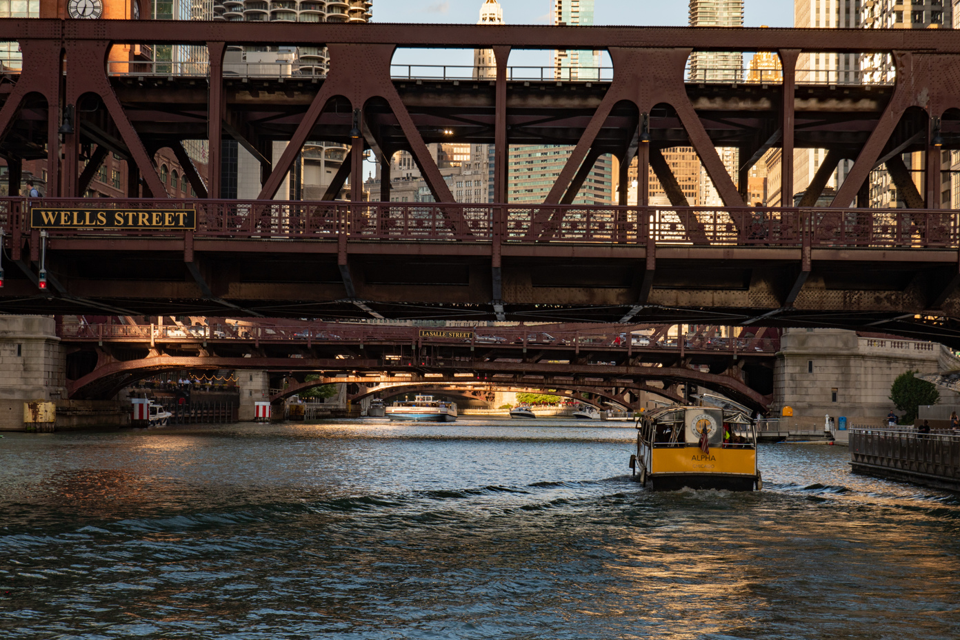 Chicago  - Under the Wells Street Bridge