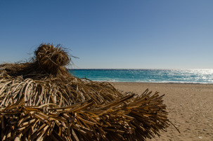 Cirali - Straw Umbrella on the Beach