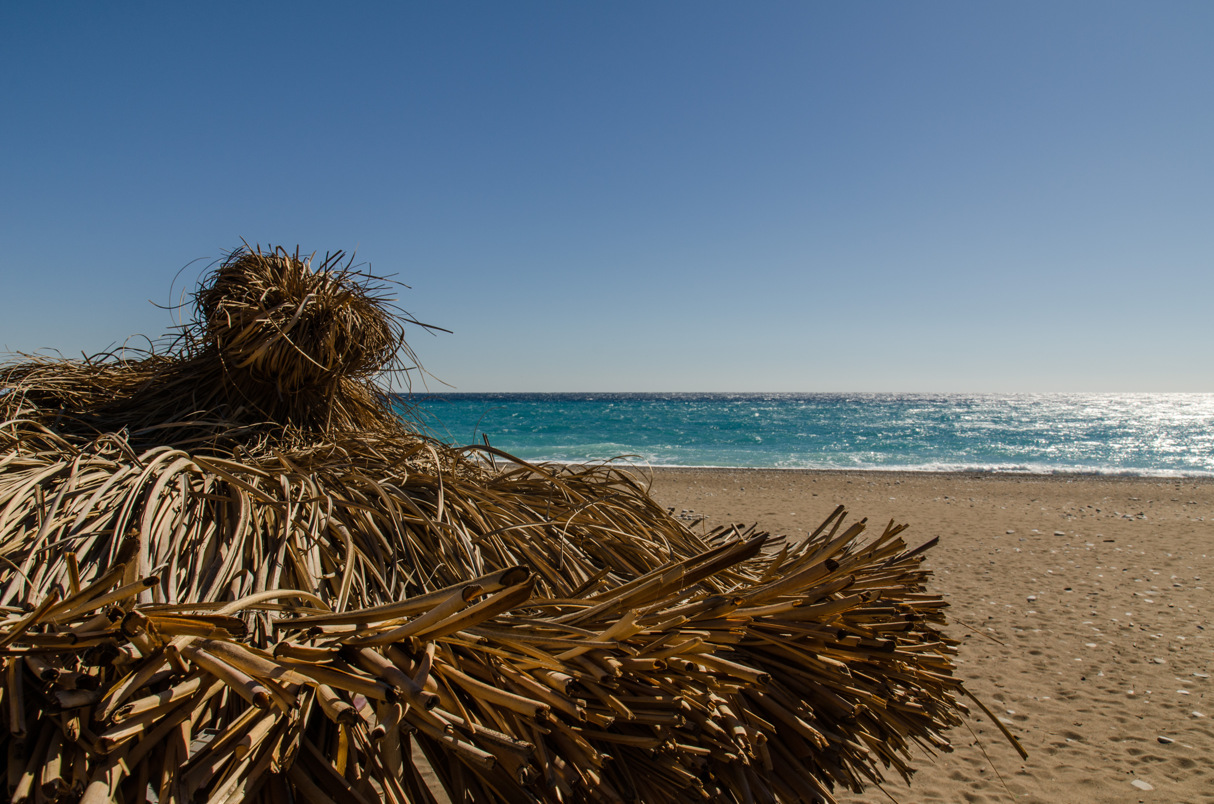 Cirali - Straw Umbrella on the Beach