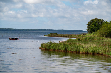 Coast of the Danish island of Falster between Gedser and Nykøbing Falster on the Guldborg Sound