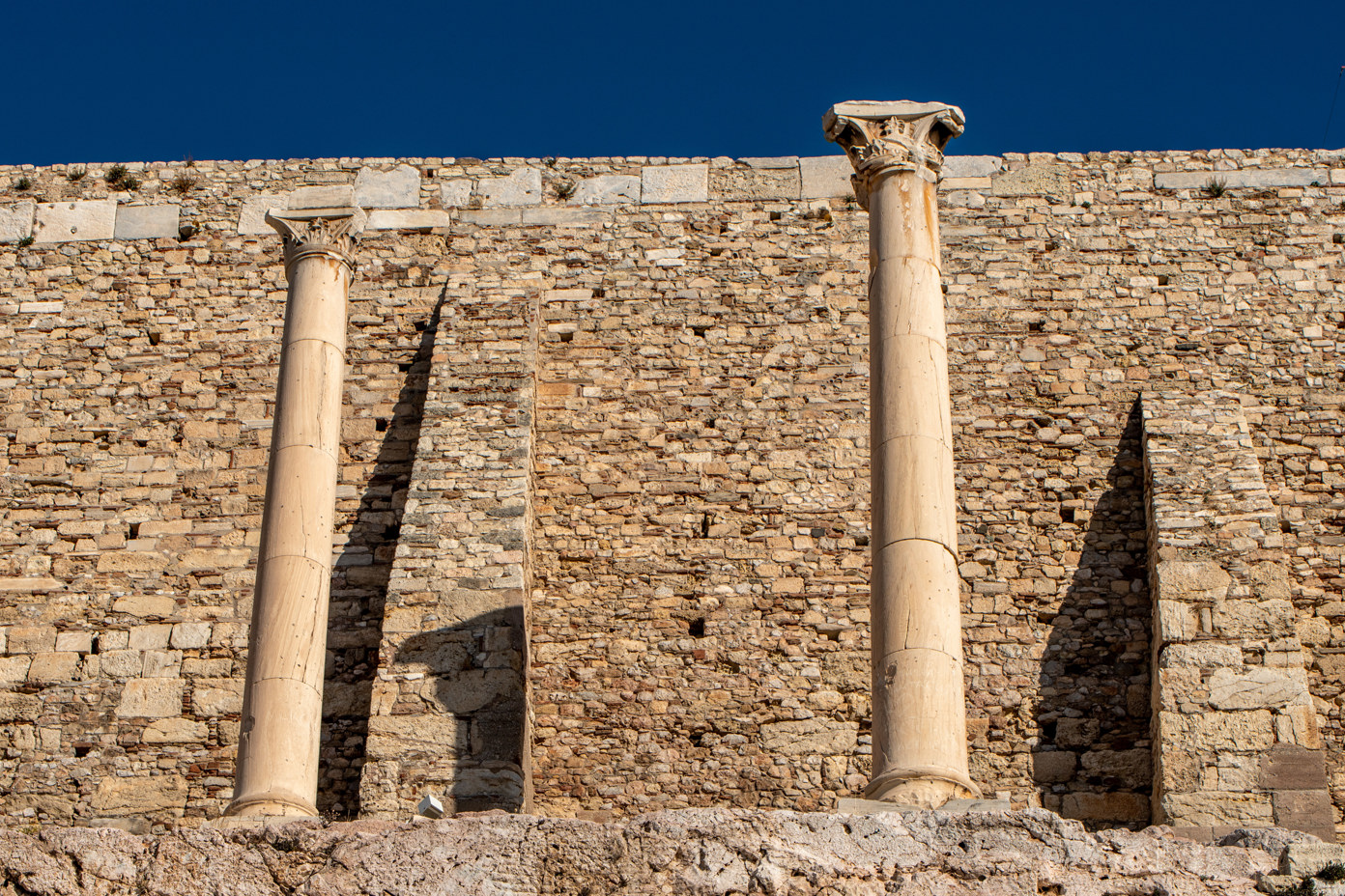 Corinthian columns - Monument of Thrasyllos