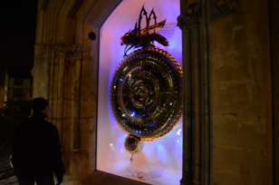 Aka Grasshopper clock. Taylor Library at Corpus Christi College, Cambridge University