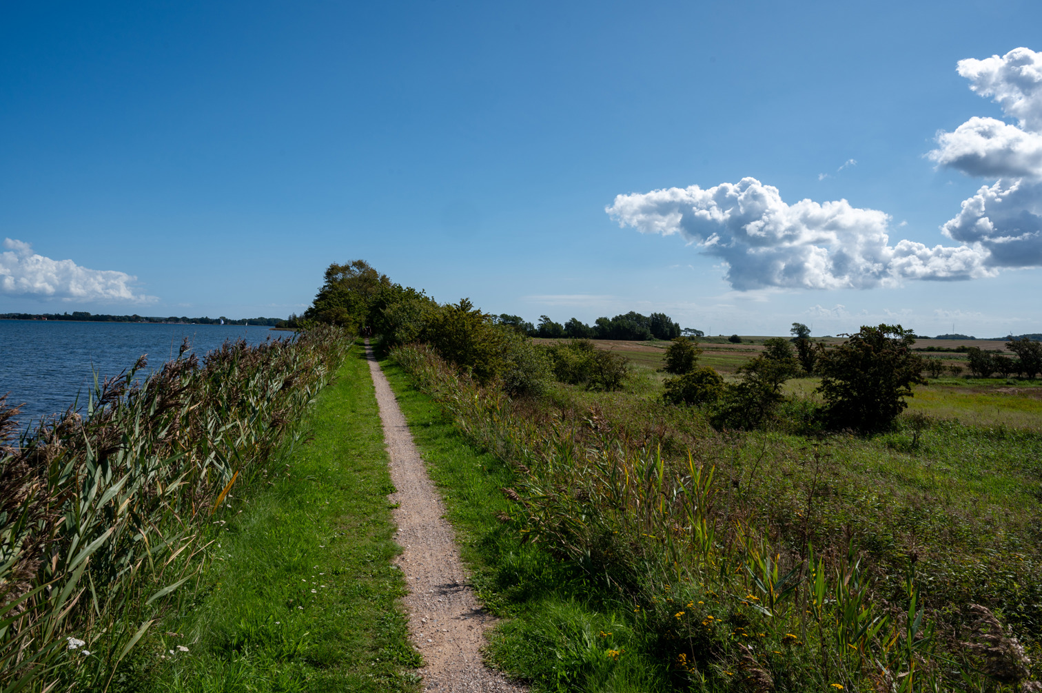 Cycling and hiking trail on the Baltic Sea