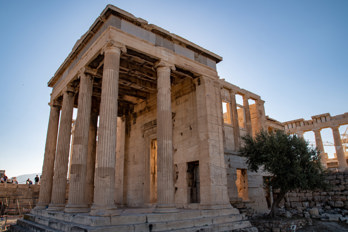 Entrance area of the Erechtheion Temple from the north