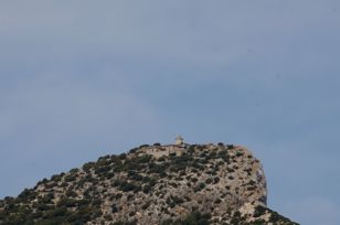 The old lighthouse on the highest peek of the island