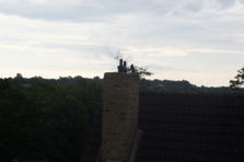 Chimney of an old north German farm House.