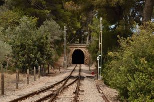 One of 13 tunnels on the railroad line between Palma and Sóller 