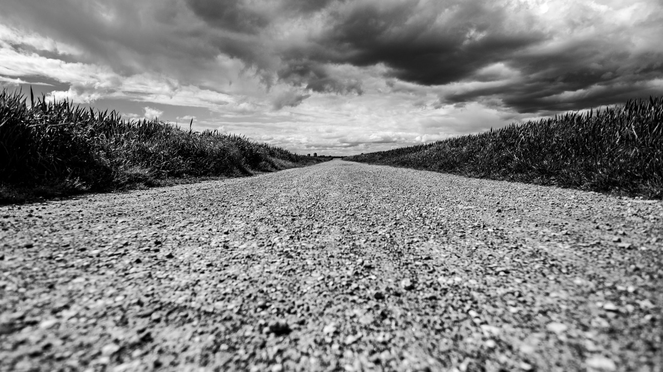 Field path and clouds