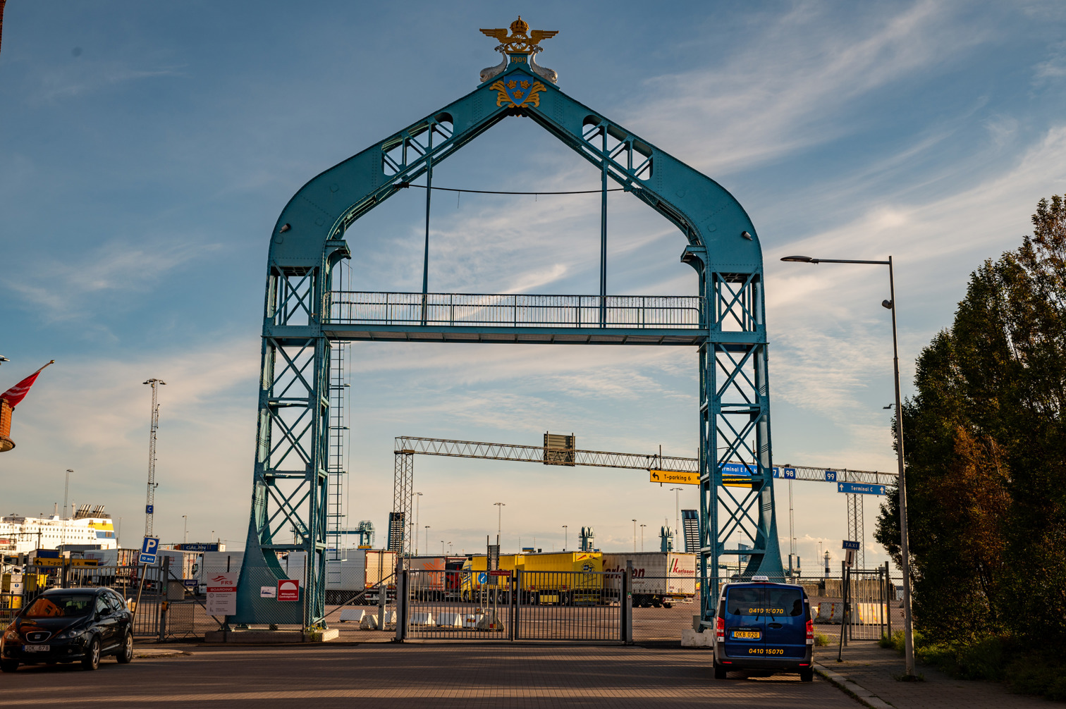 Gate to Trelleborg harbour