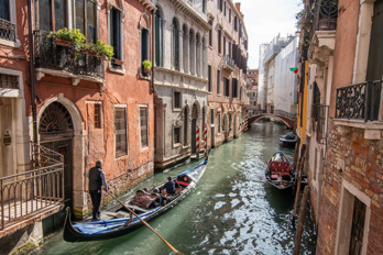 Gondola in Rio della Fava, Venice