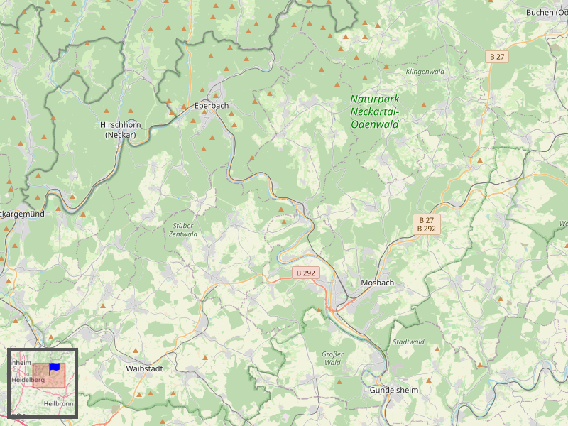 Gundelsheim Eberbach Map