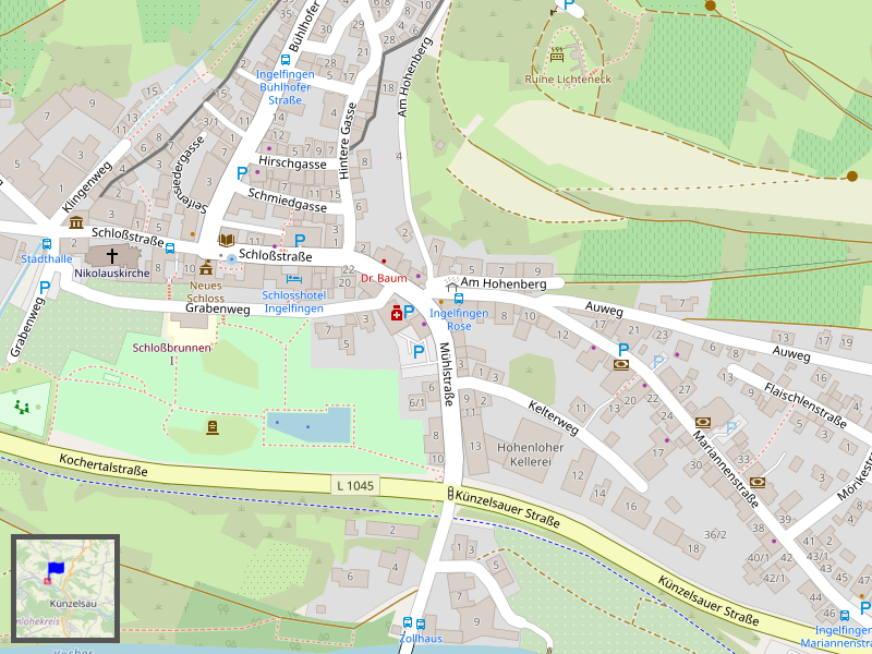 Ingelfingen Detail Map