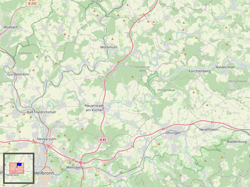 Ingelfingen Gundelsheim Map