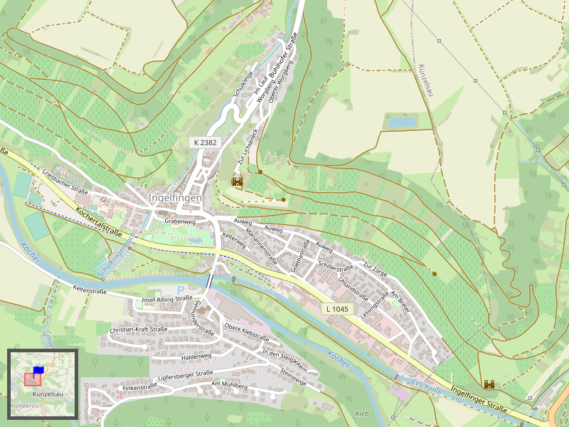 Ingelfingen Map