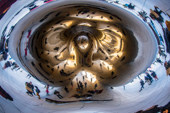 Inside the Cloud Gate Chicago