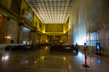 Inside Union Station at Night