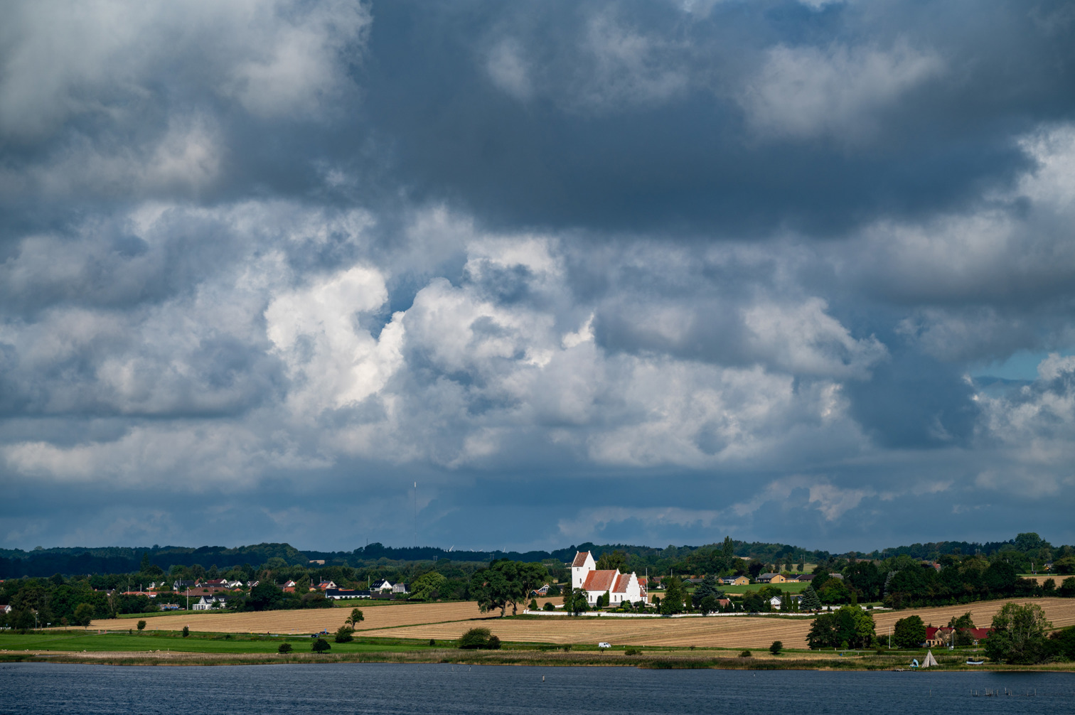 Kalvehave Kirke from Dronning Alexandrines Bro