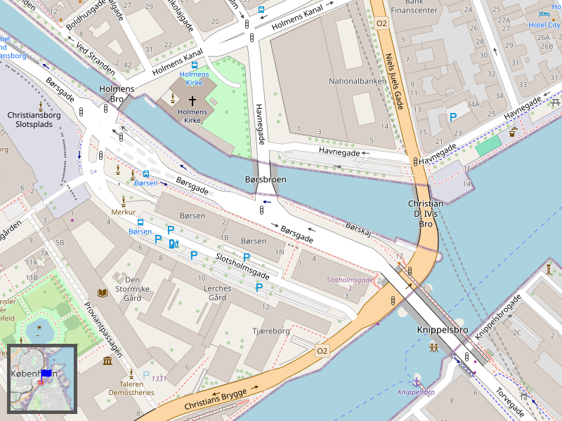 København Knippelsbro Map