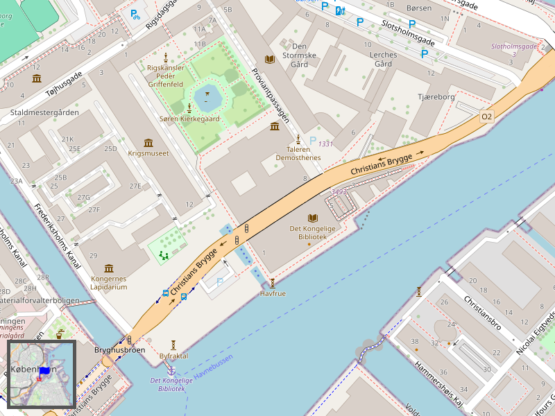 København Kongelige Bibliotek Map