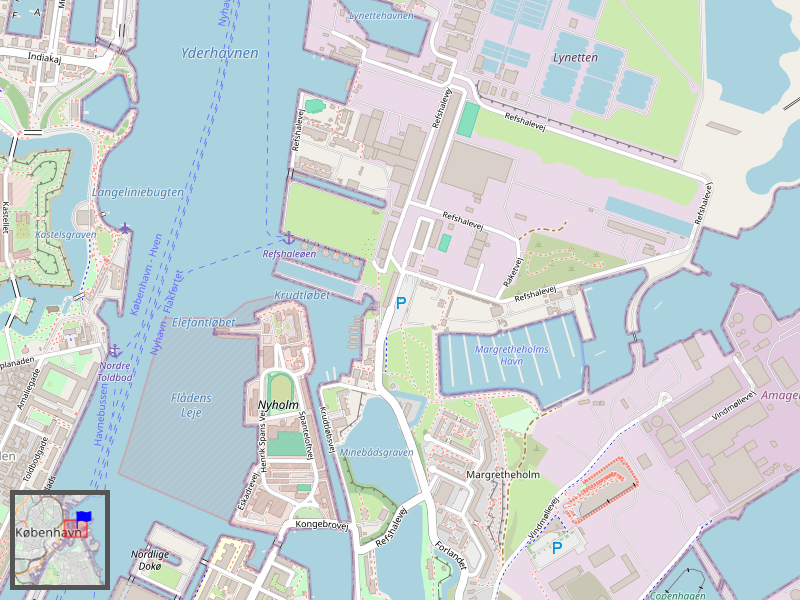 København Nyholm Map