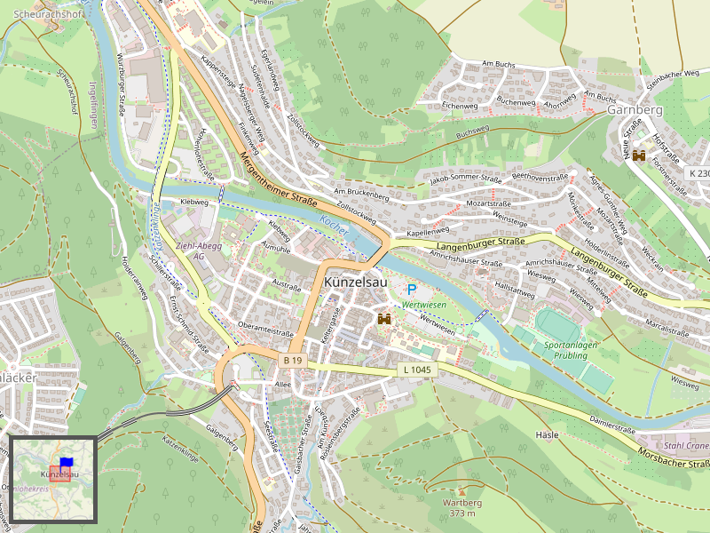 Künzelsau Map