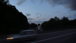 Late evening bike tour in the south of Fehmarn. 
The only bridge in the vicinity to cross the federal highway