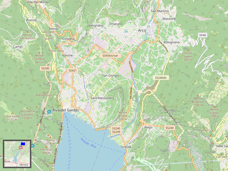 Lake Garda North Map