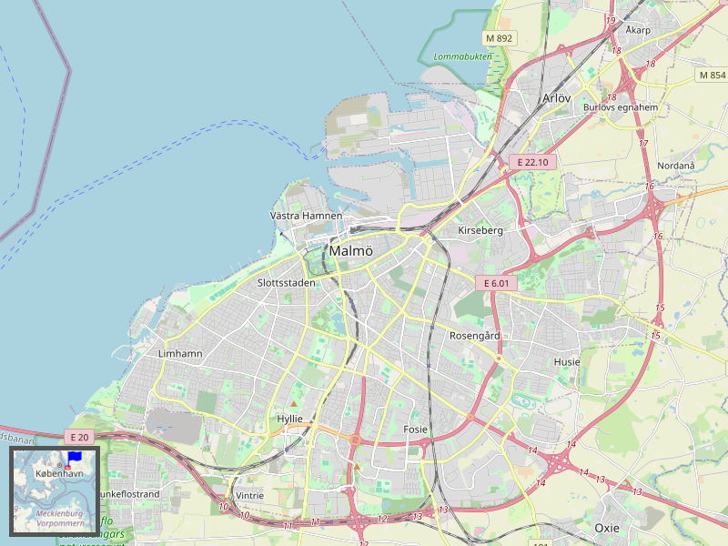 Malmö Overview Map