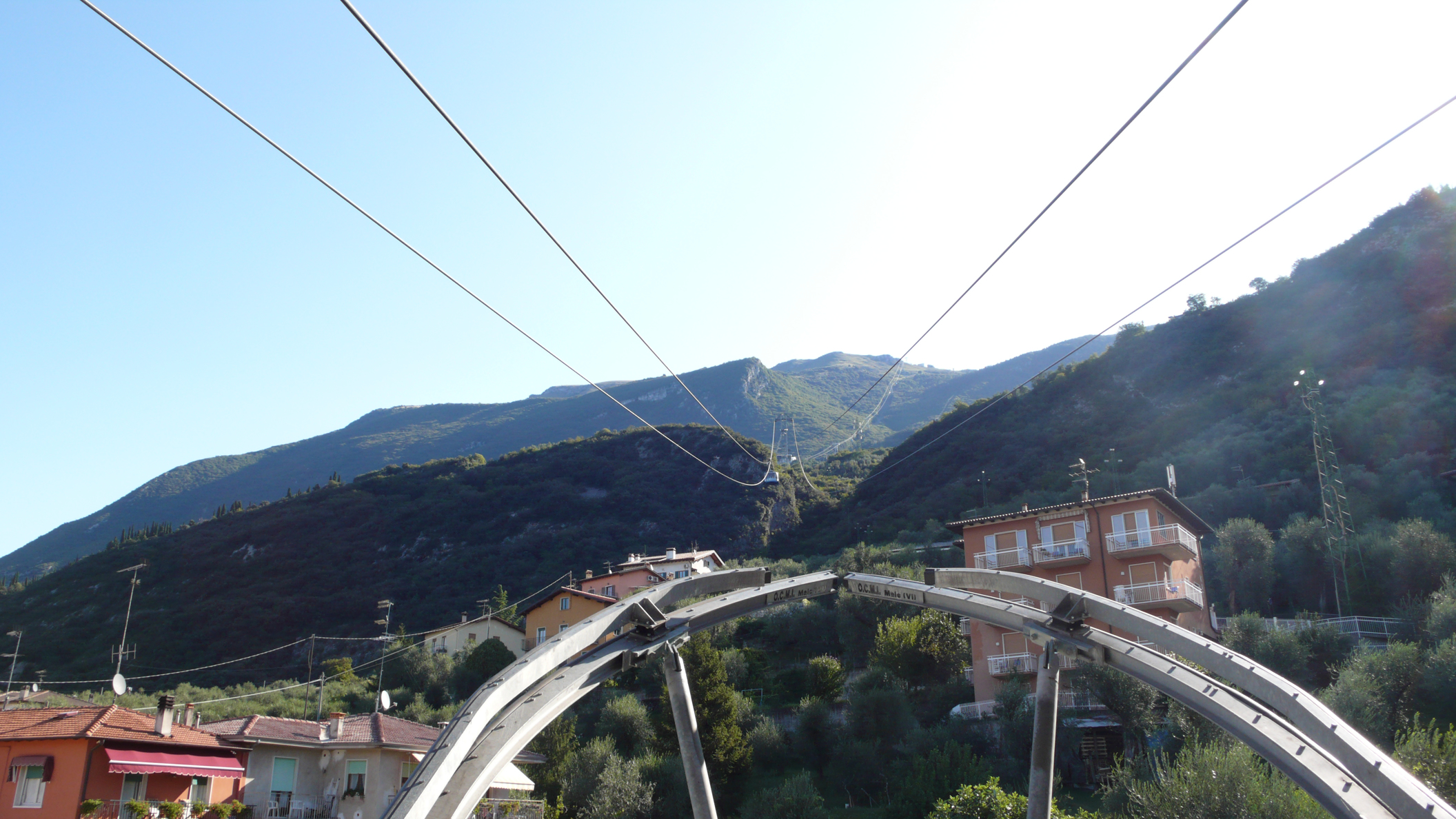 Monte Baldo cable car from valley