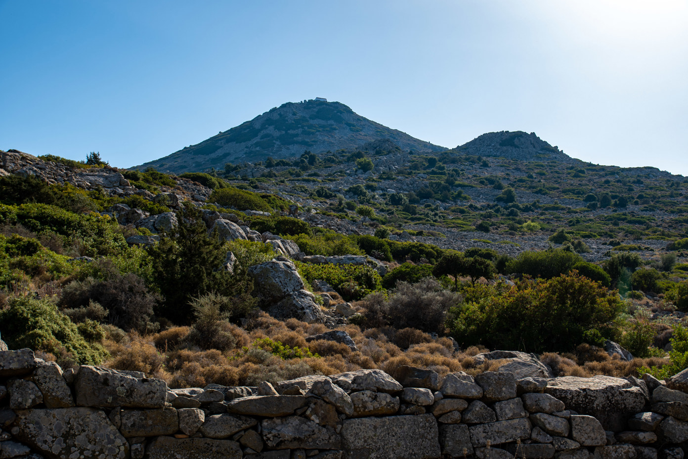 Mount Ellanion from the Temple of Zeus Hellanios