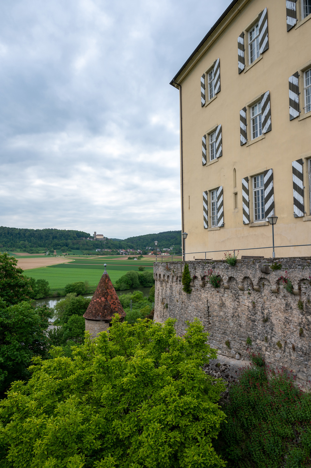 Neckar valley view from Horneck castle