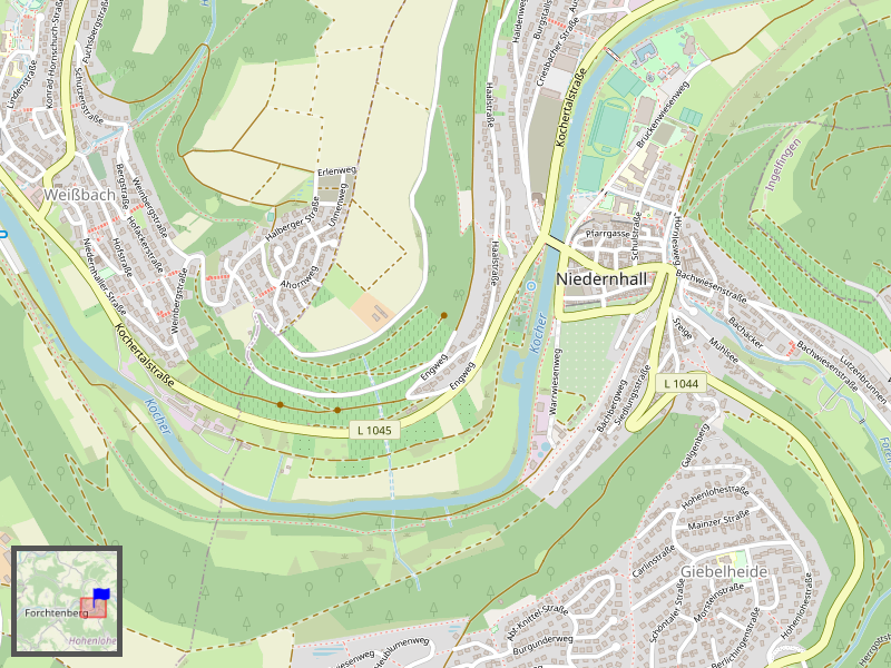 Niederhall Map