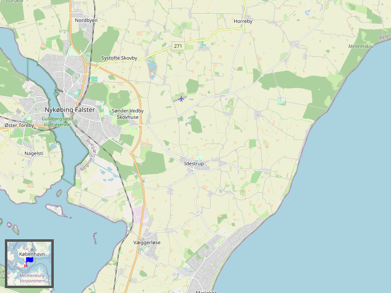 Nykøbing Falster Map