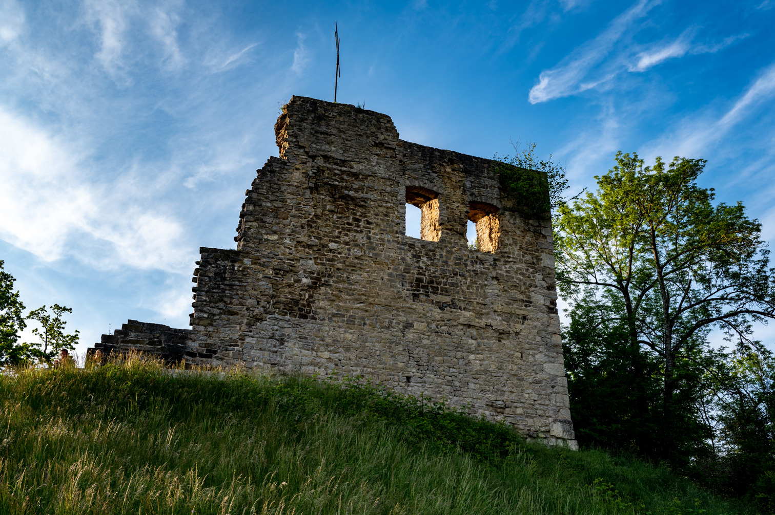 Outside Lichteneck castle ruins