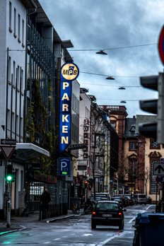 Street canyons of the Mannheim squares