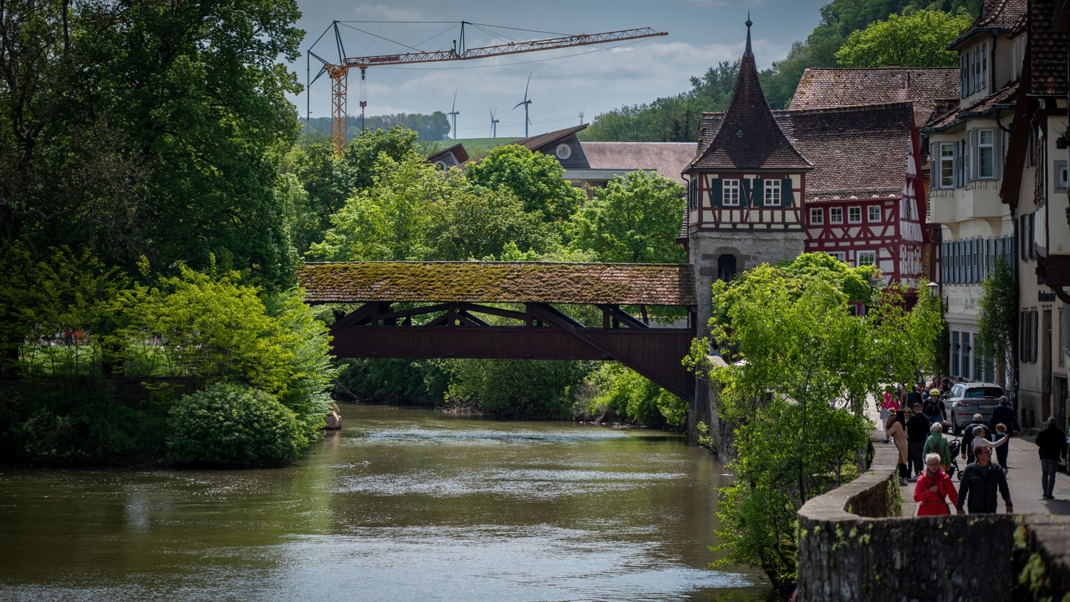 Red Bridge with Red Bridge Tower