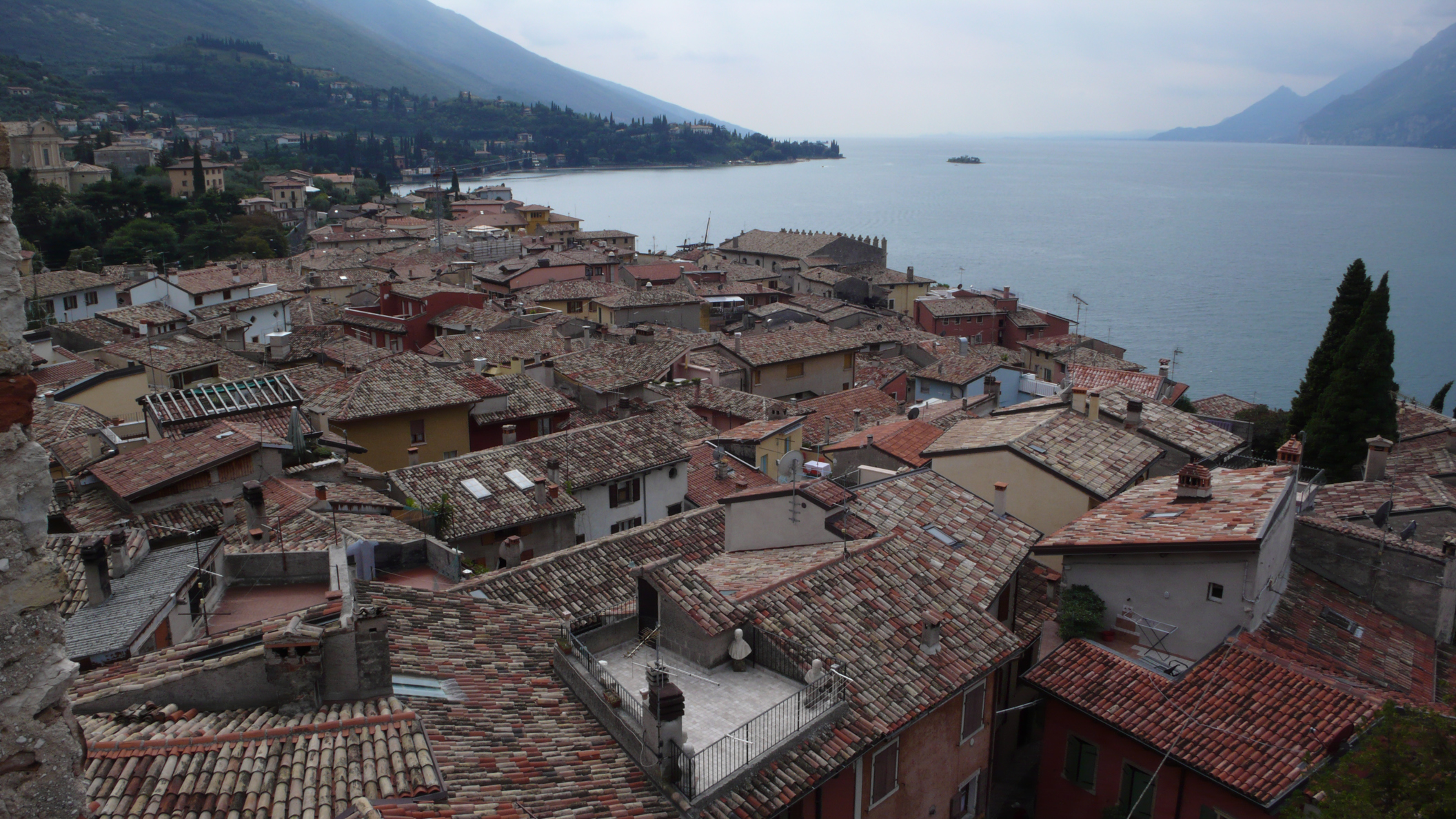 Roofs of Malcesine from Castle