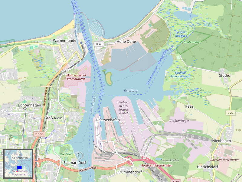 Rostock Hafen Map