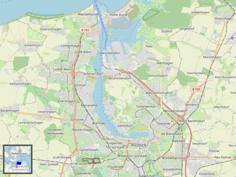 Rostock Overview Map