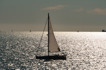 Sailboat in the sun